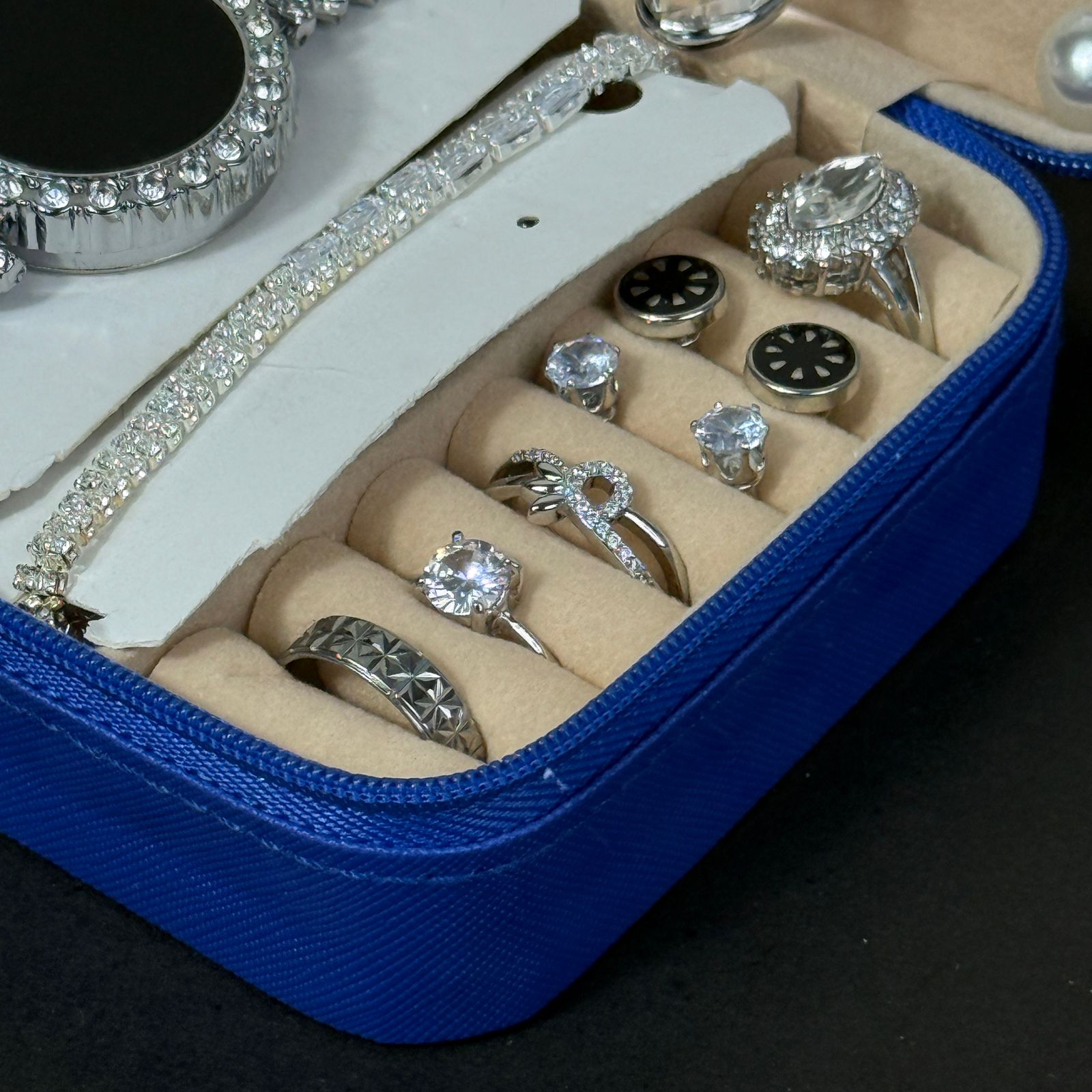 Women’s Silver Jewelry & Watch Gift Set – Blue Box Edition