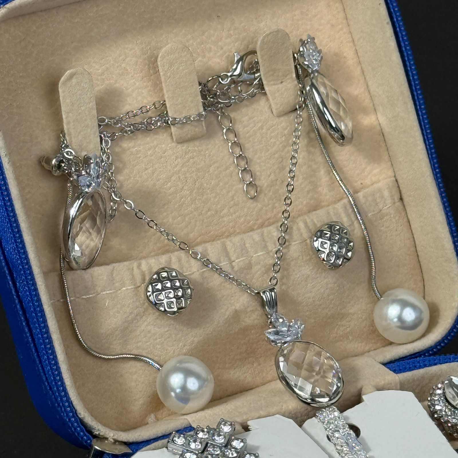 Women’s Silver Jewelry & Watch Gift Set – Blue Box Edition