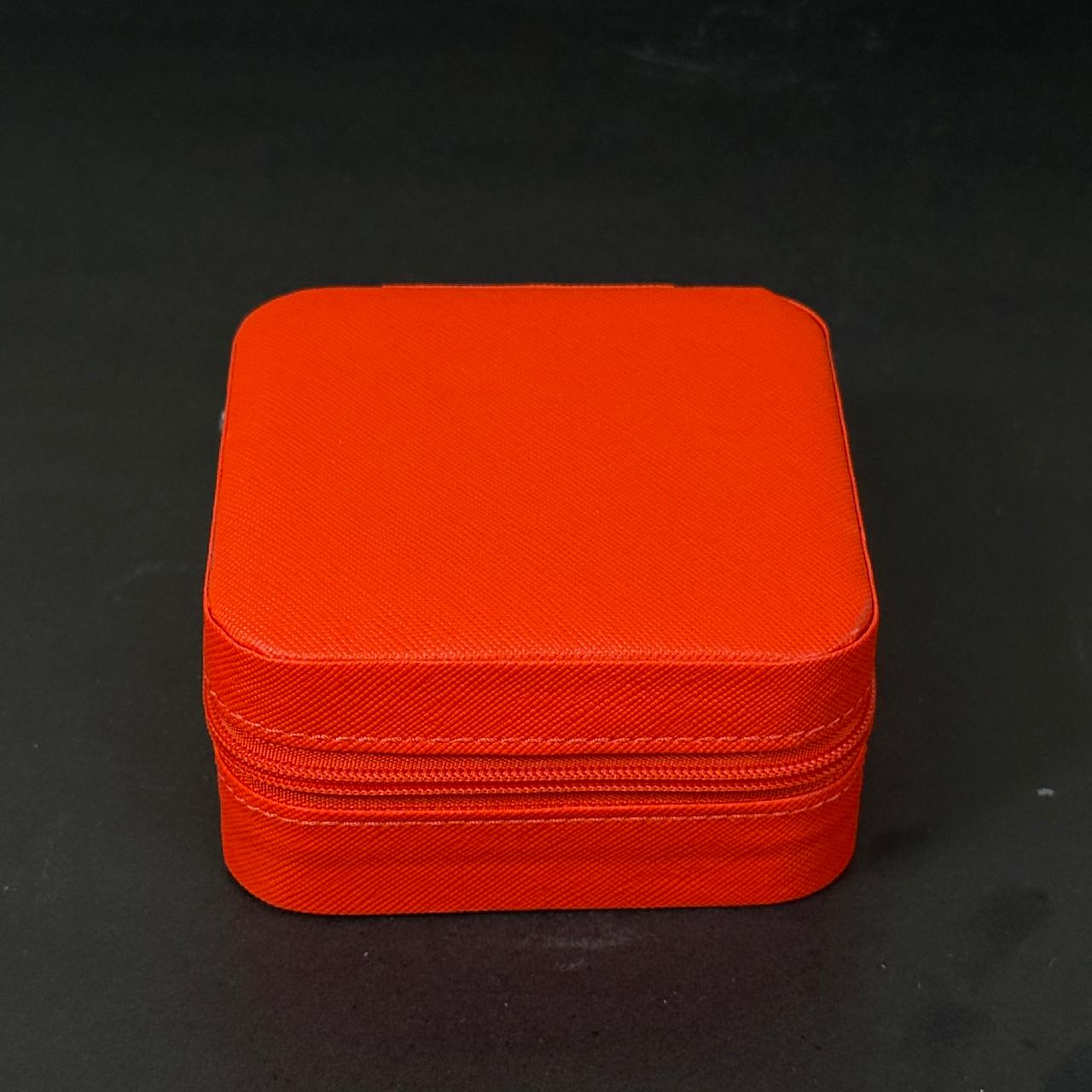 Women’s Silver Watch & Jewelry Set – Red Box with Black Stone Accents